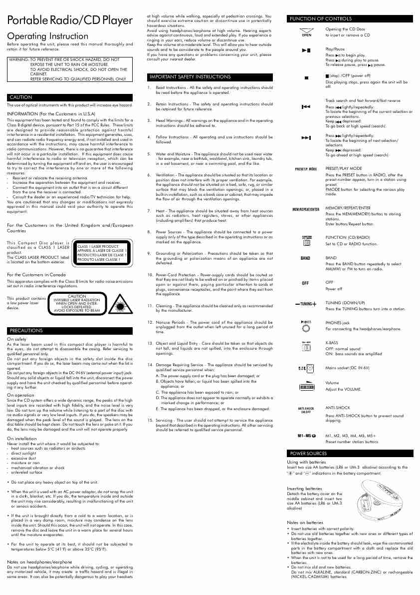 Audiovox CD Player CE148-page_pdf